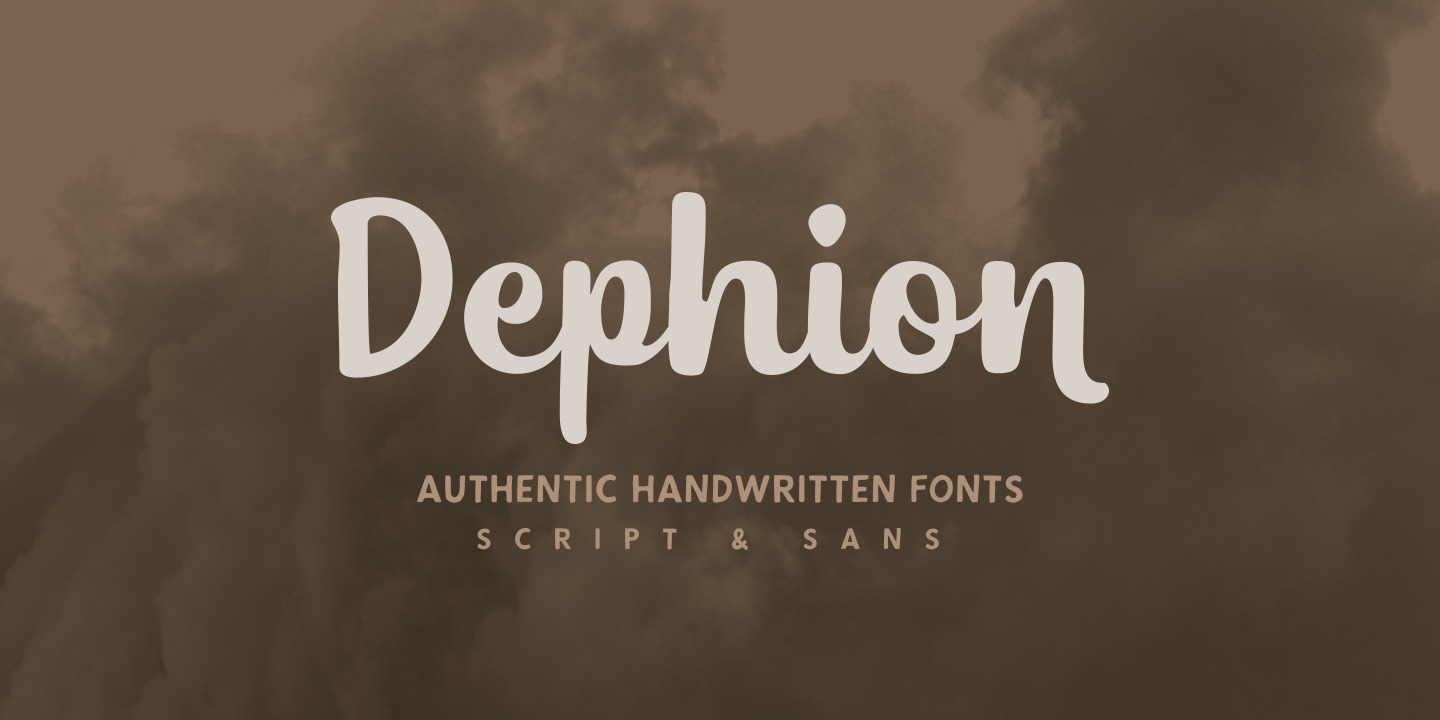 Przykład czcionki Dephion Sans